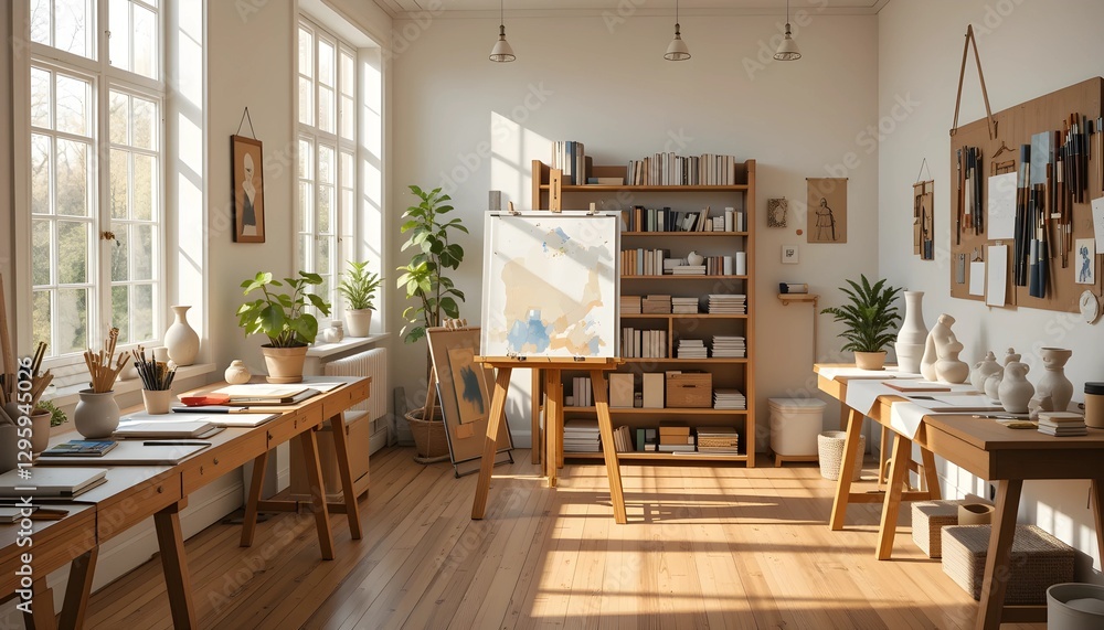 Bright and Cozy Modern Art Studio Bright and Cozy Modern Art Studio