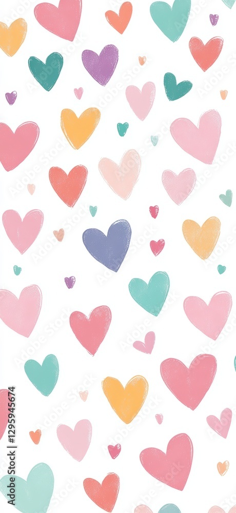 seamless background with hearts seamless background with hearts