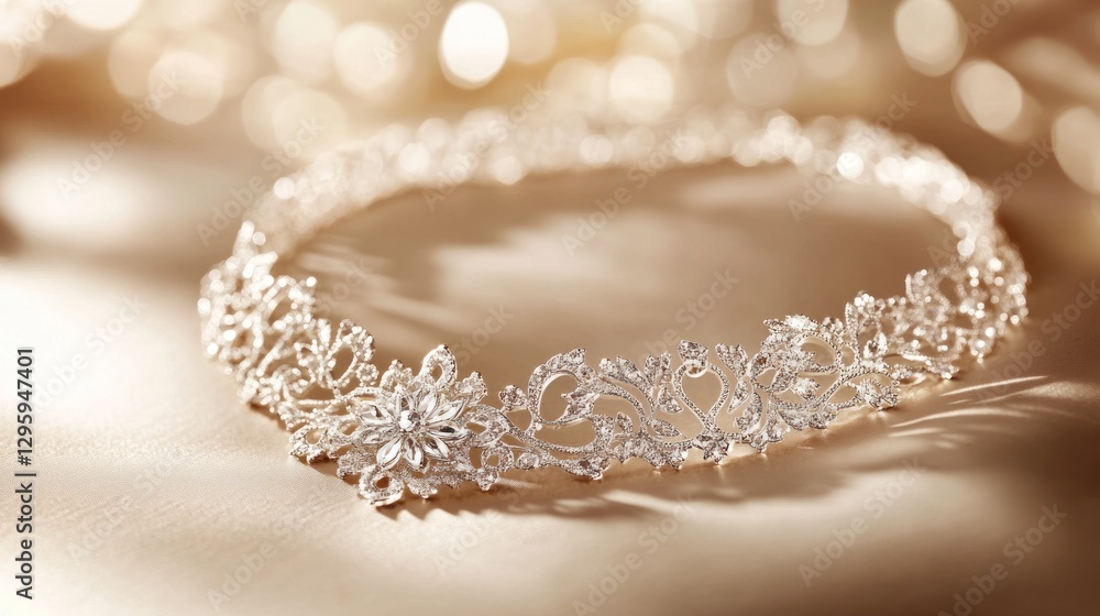 Elegant Diamond Tiara: A Symbol of Bridal Grace and Luxury Elegant Diamond Tiara: A Symbol of Bridal Grace and Luxury