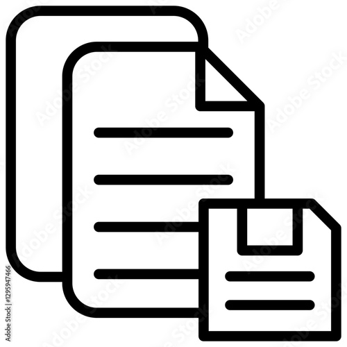 Record Keeping Outline Icon