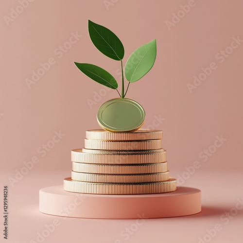 Growth in financial investment photo