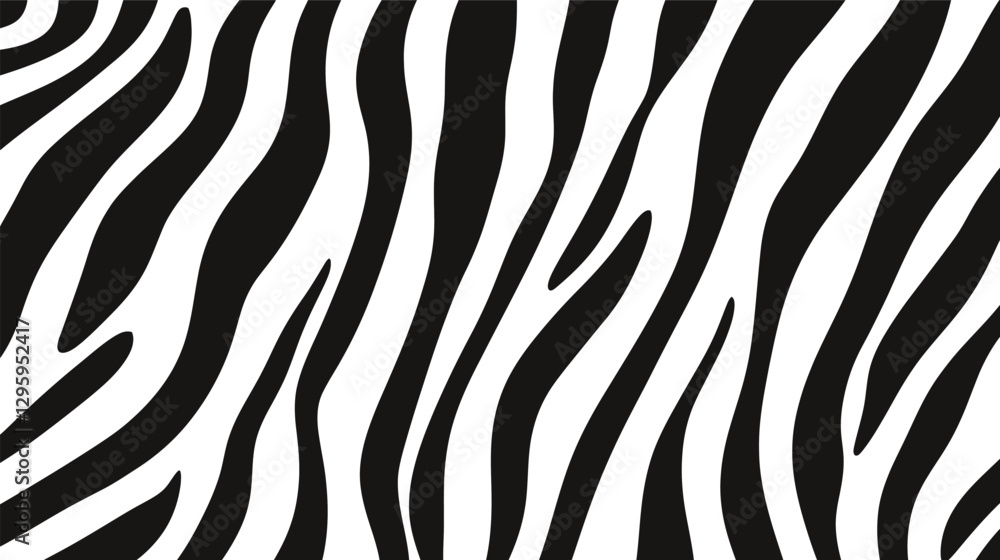 Zebra Texture – Black and White Striped Animal Fur Pattern Zebra Texture – Black and White Striped Animal Fur Pattern