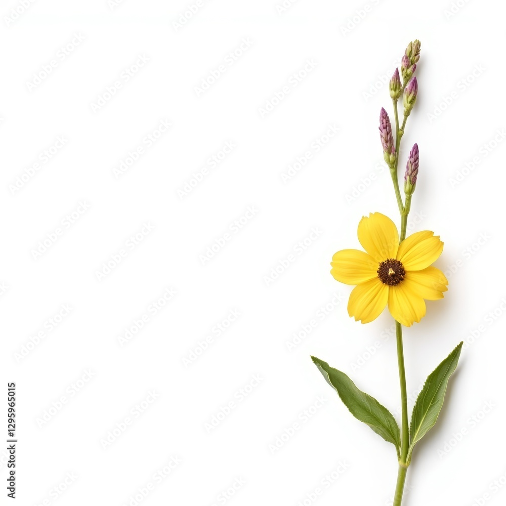 Fototapeta premium Seasonal Flower Bloom Photorealistic Illustration for Commercial Use with Copy Space