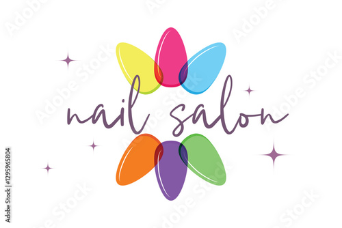 Feminine Nail Salon, Artist, or Studio Logo Template