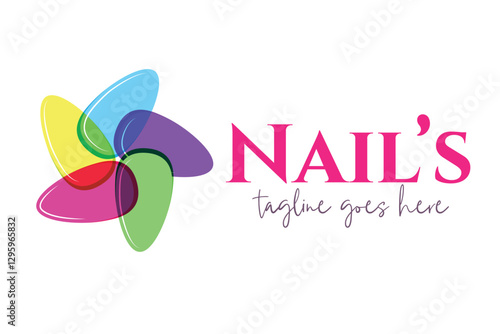 Feminine Nail Salon, Artist, or Studio Logo Template