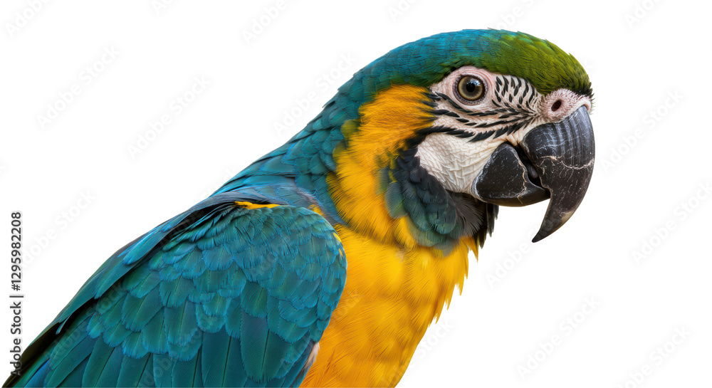 Fototapeta premium Isolated Macaw Bird Profile