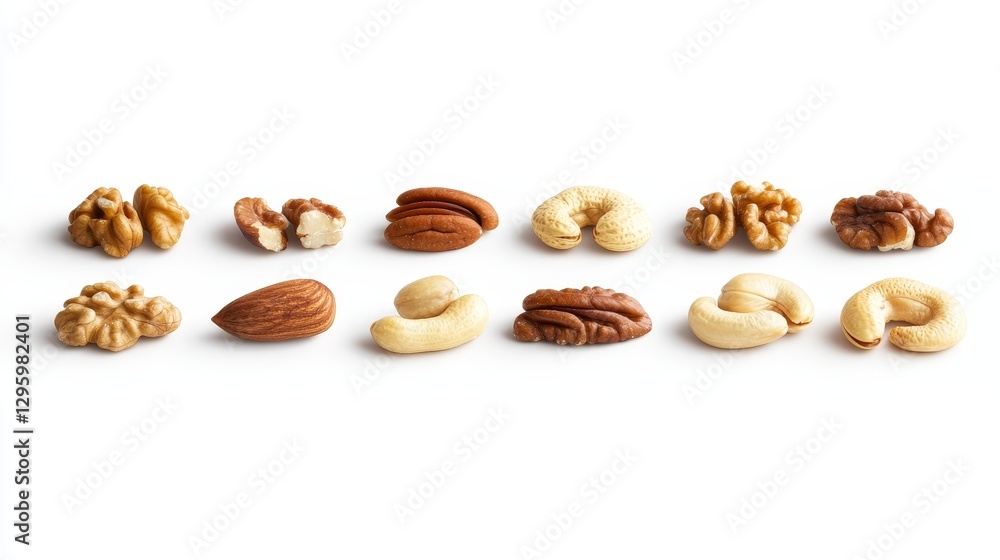 Delicious assorted nut medley a tasty blend of almonds, walnuts, cashews, and pecans Delicious assorted nut medley a tasty blend of almonds, walnuts, cashews, and pecans