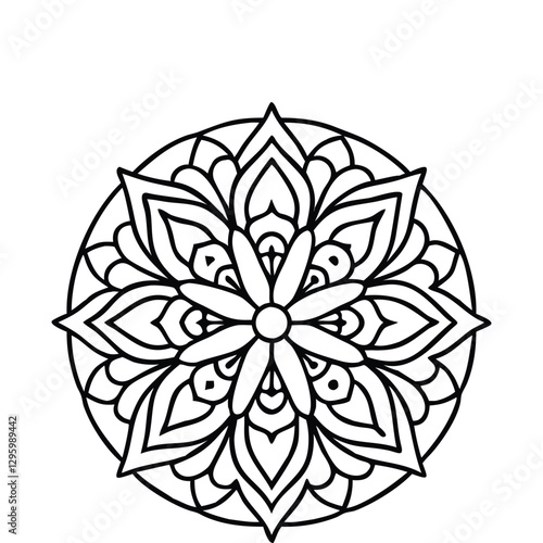 A Simple Mandala With An Elegant Design