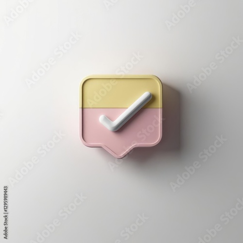 Leveraging SEO and Meta Strategies for Business Growth, Colorful checkmark icon on a minimalist background.