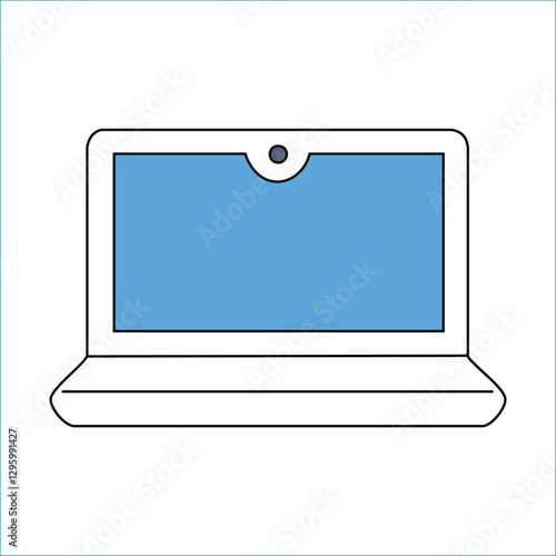 laptop icon vector illustration on white background