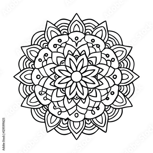 A Simple Mandala With An Elegant Design