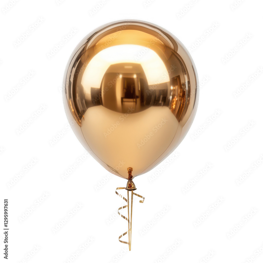 Golden balloon isolated on white background.PNG Golden balloon isolated on white background.PNG