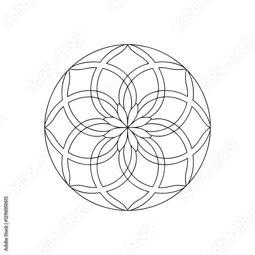A Simple Mandala With An Elegant Design
