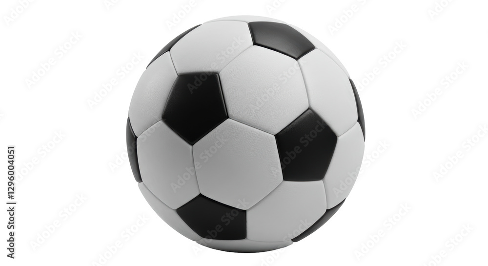 Isolated Classic Black and White Soccer Ball Isolated Classic Black and White Soccer Ball