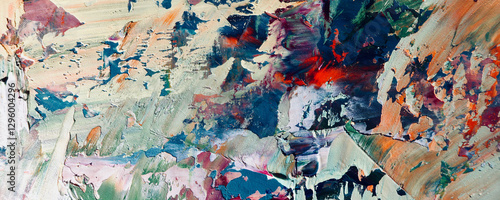 Abstract art background . Hand painting artwork on canvas .