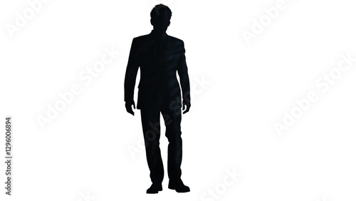 shadow of a man on a transparent background
