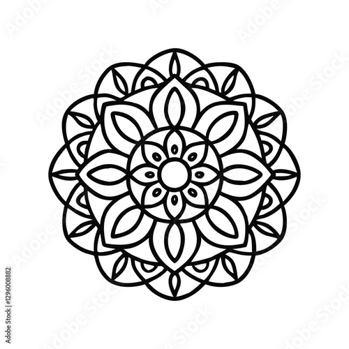 A Simple Mandala With An Elegant Design