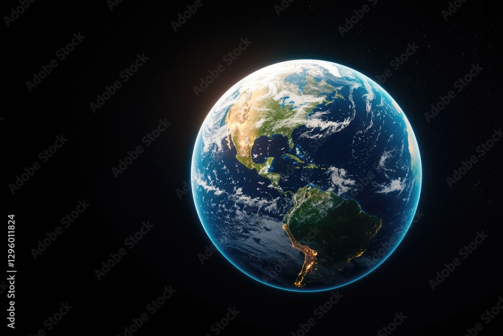 A stunning view of Earth from space, showcasing its vibrant colors, landmasses, and atmosphere against the backdrop of the cosmos. A stunning view of Earth from space, showcasing its vibrant colors, landmasses, and atmosphere against the backdrop of the cosmos.