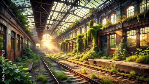 Abandoned City Train Station Urban Exploration Photography