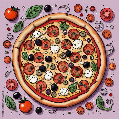 pizza vector