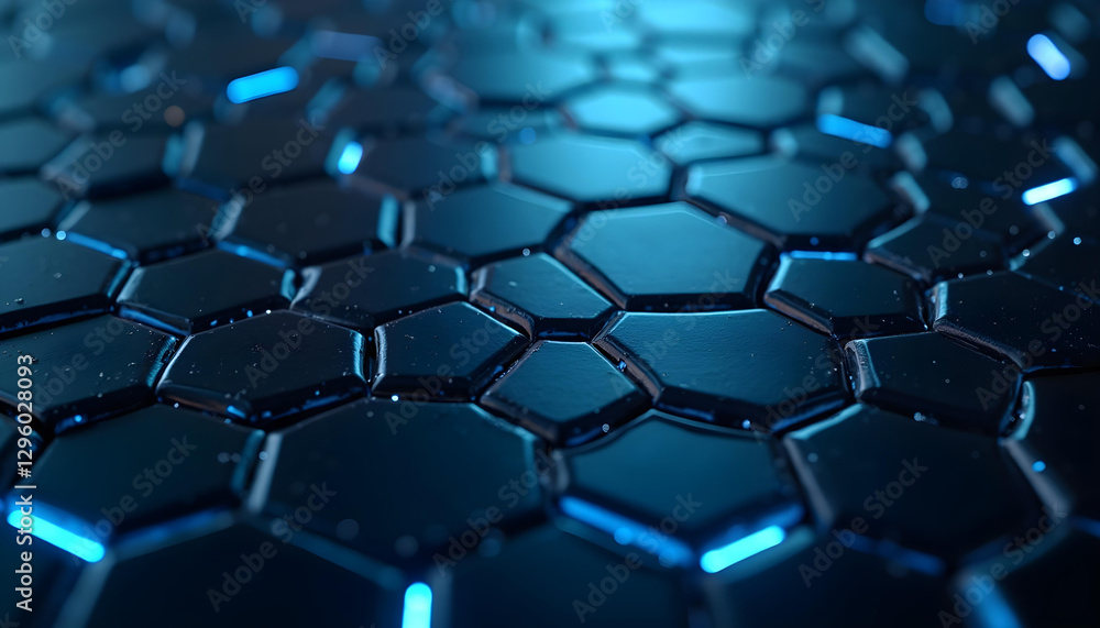 abstract blue background with hexagons abstract blue background with hexagons