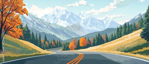 
background vector road tree forest mountain field grass green sky path hill landscape nature summer cloud grassland scenery view illustration farm plain meadow park spring blue horizon watercolor out