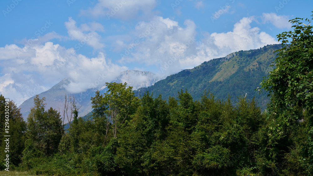 Obraz premium Slovenian Landscapes on TET-Route, Tolmin