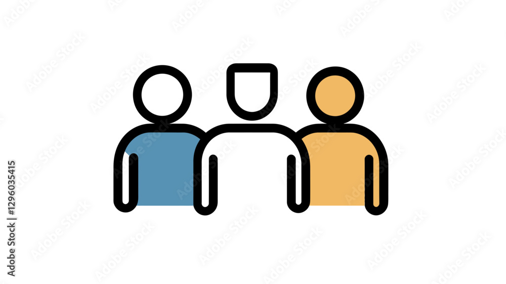 Trendy Thin Line Icon of Team: Stylish Minimalist Representation of Group Collaboration and Community in Business Context Trendy Thin Line Icon of Team: Stylish Minimalist Representation of Group Collaboration and Community in Business Context