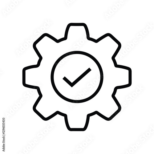 technical vector icon. complete icon solution sign vector on white background