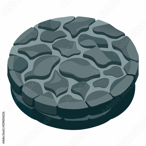 textured lava stone coaster 