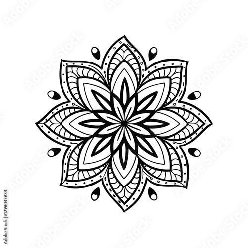 A Simple Mandala With An Elegant Design