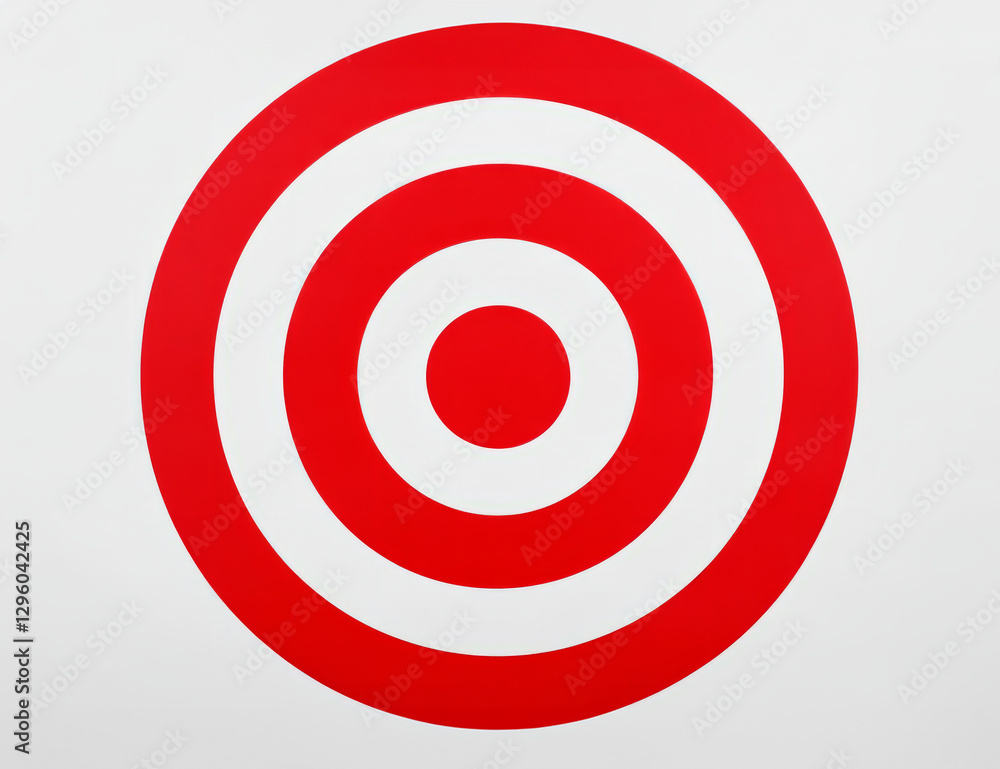 Red and white target icon Red and white target icon