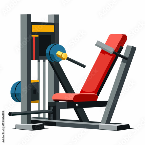 Leg Press machine in modern gym setting