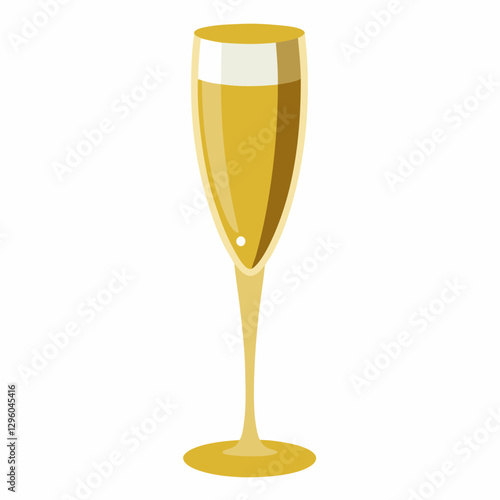 gold rimmed champagne flute