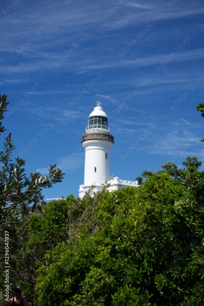 custom made wallpaper toronto digitalByron Bay lighthouse with blue sky and green trees