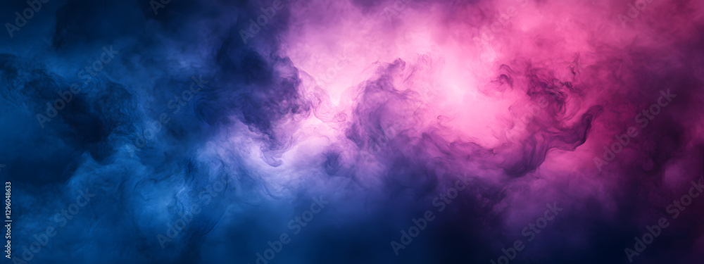 Fototapeta premium Abstract background with a gradient of blue and pink colors, blurred effect 