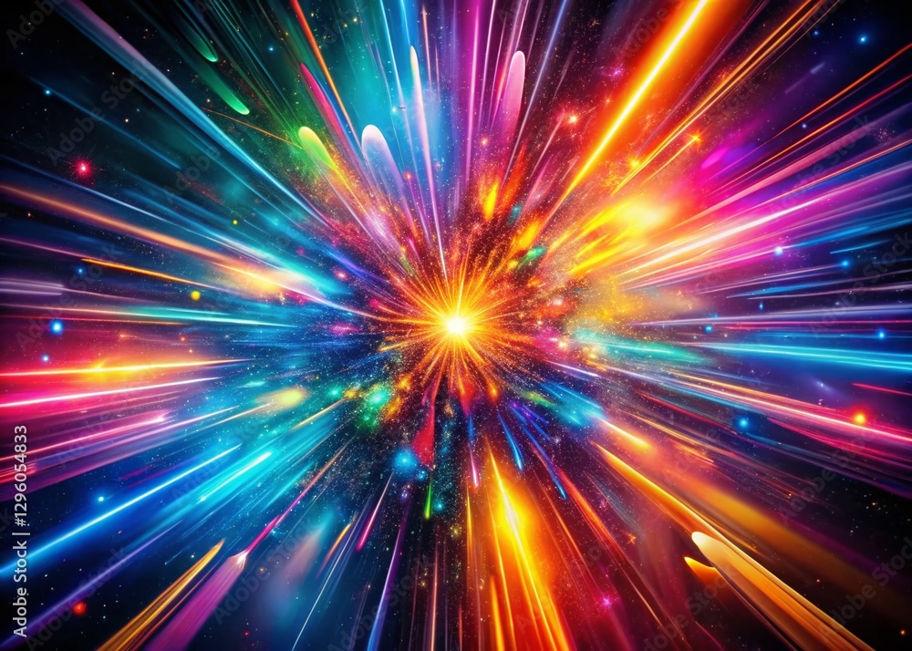 Abstract Vibrant Light Streaks: Dynamic Colorful Surreal Photography Abstract Vibrant Light Streaks: Dynamic Colorful Surreal Photography