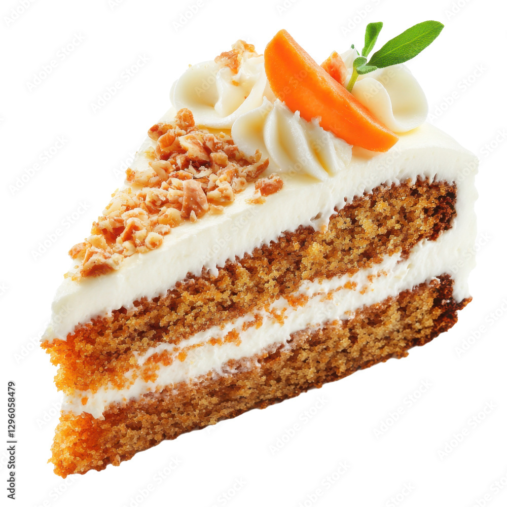 Delicious Slice of Carrot Cake with Cream Cheese Frosting Delicious Slice of Carrot Cake with Cream Cheese Frosting