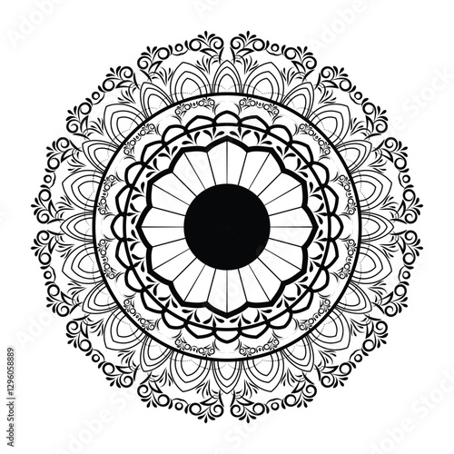  mandala ornamental round lace ornament