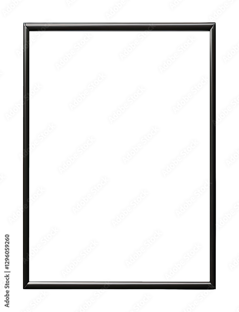 Transparent black frame for creative works and mockups Transparent black frame for creative works and mockups