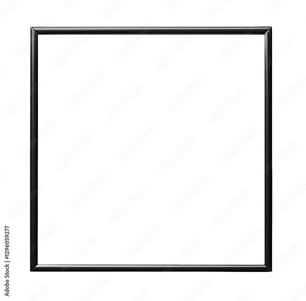 Transparent black frame for creative works and mockups Transparent black frame for creative works and mockups