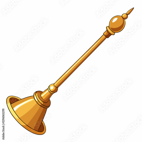 classic brass candle snuffer 