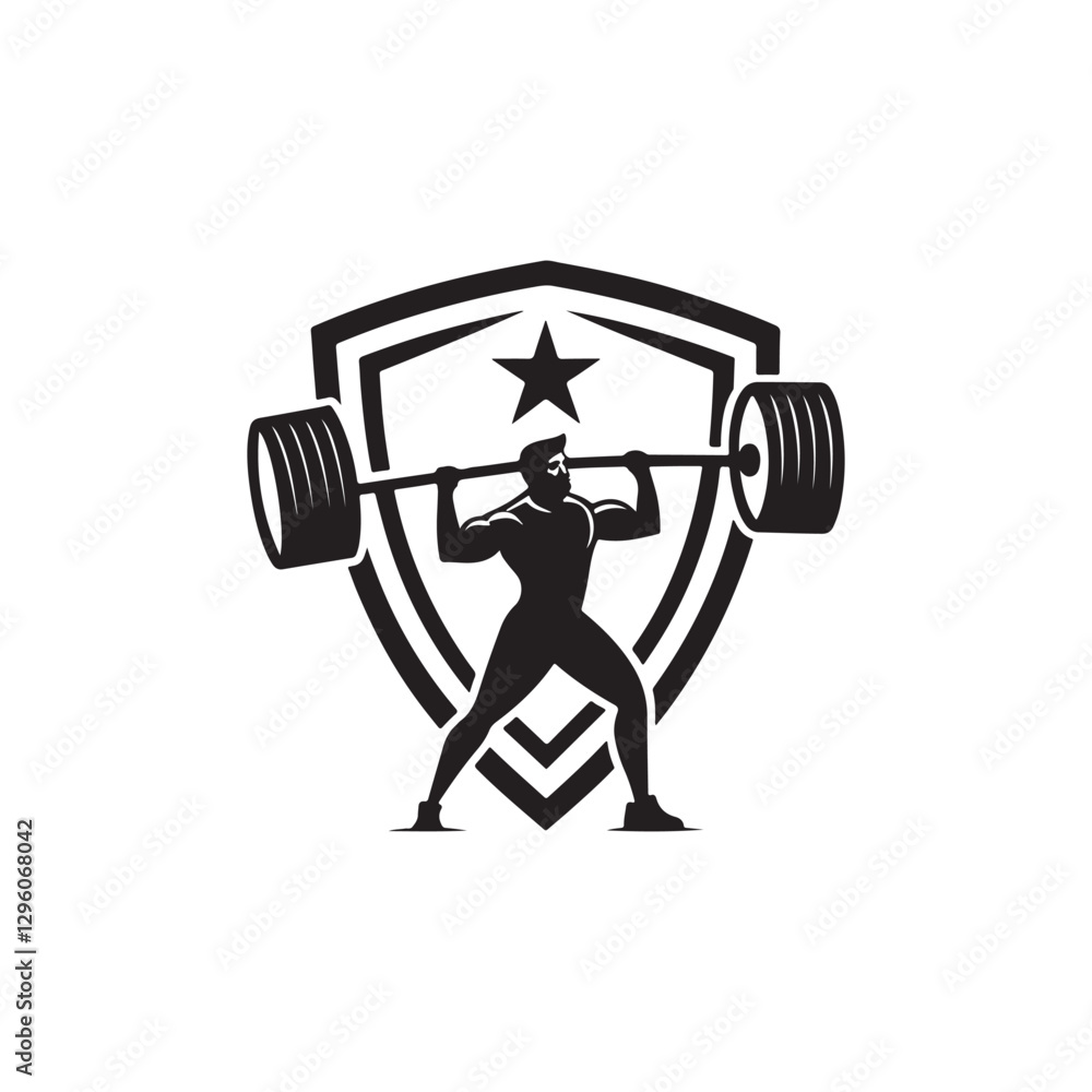 gym silhouette vector clip art logo illustration gym silhouette vector clip art logo illustration