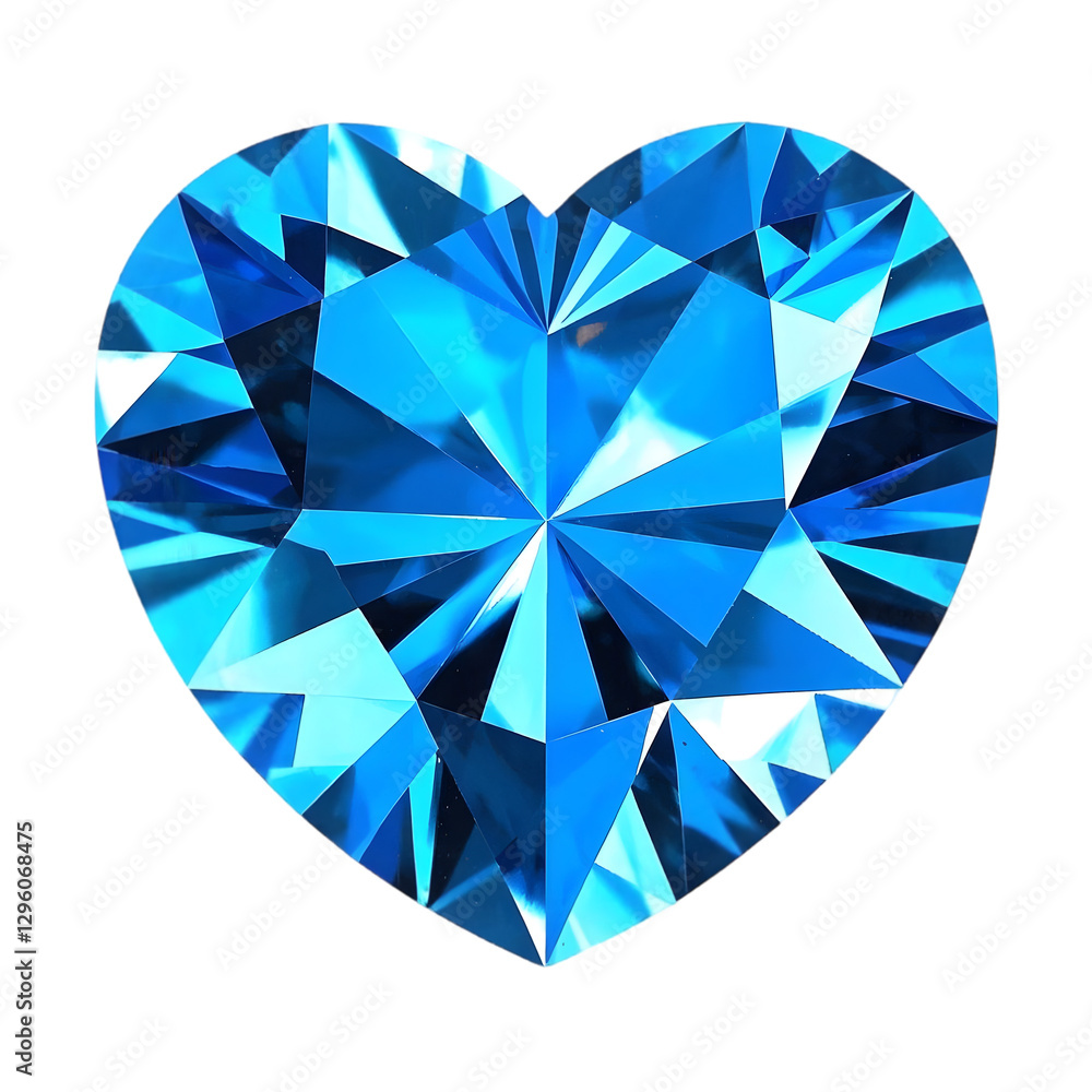 blue heart shaped diamond on transparent background blue heart shaped diamond on transparent background