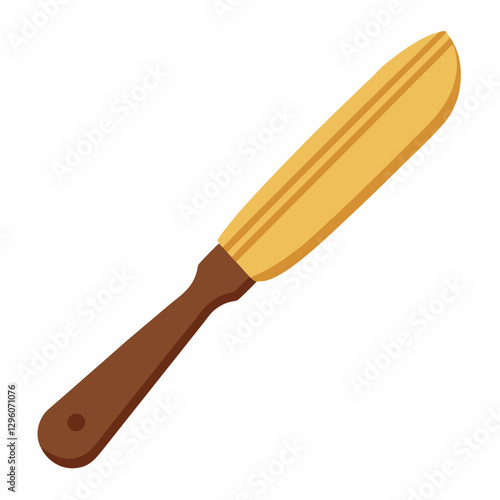 rustic wooden butter knife 