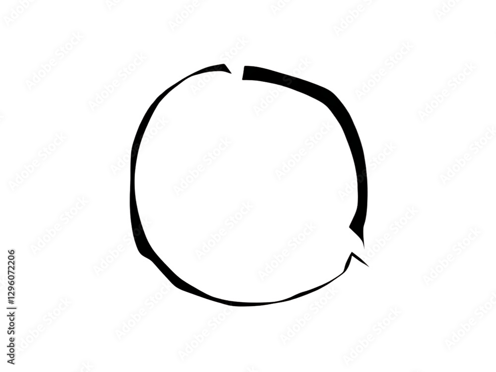 Abstract circular design element minimalist composition digital art visual concept Abstract circular design element minimalist composition digital art visual concept