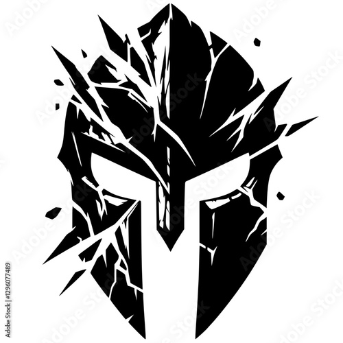 Spartan helmet cracked
