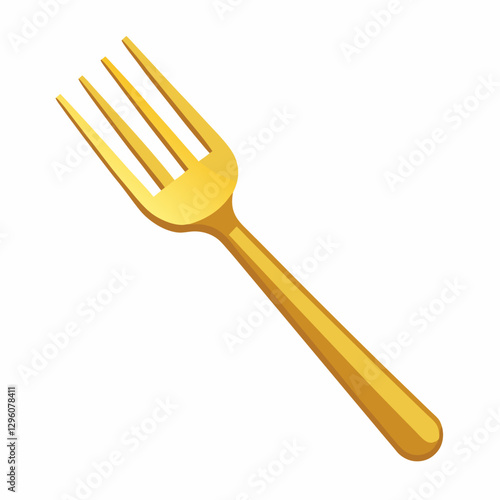 gold plated dessert fork 