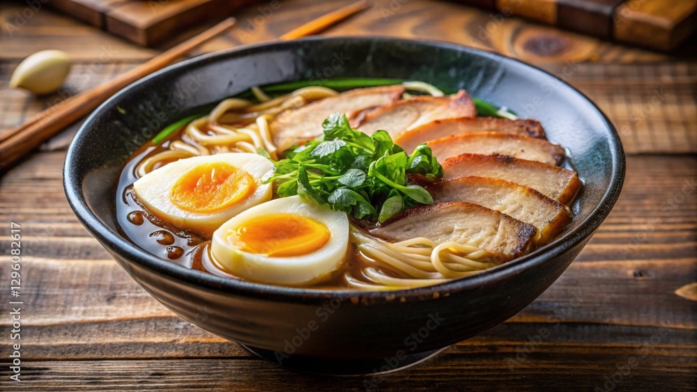 Hearty Bowl of Authentic Japanese Ramen Delight Hearty Bowl of Authentic Japanese Ramen Delight