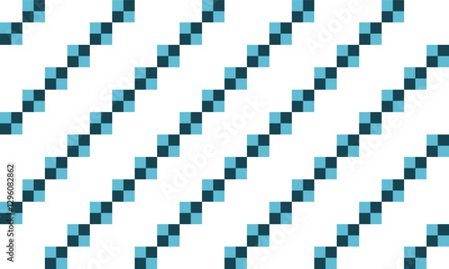 green blue and black stair step of block square overlap repeat pattern, replete image, design for fabric printing, patter print, checkerboard